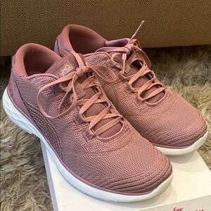 Ryka Lexi Walking Sneakers    Nost Rose Knit • Size 8W